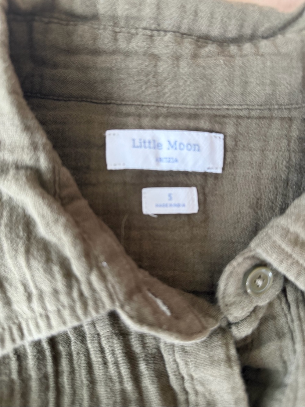 Aritzia little moon size small shirt dress cotton gauze - Picture 2 of 3
